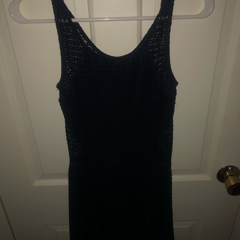 Navy lace skater Dress